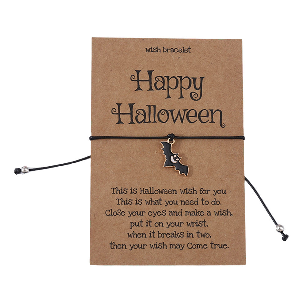 Wholesale  Series Pumpkin Ghost Skull Braided Bracelet